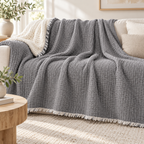 Musselin-Decke aus Bio-Baumwolle – 8-lagig – Grau