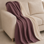 Musselin Decke aus türkischer Bio-Baumwolle – Mauve