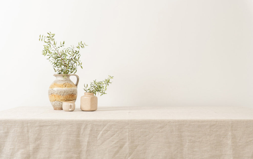 Stonewashed Naturleinen – Stoffdetail