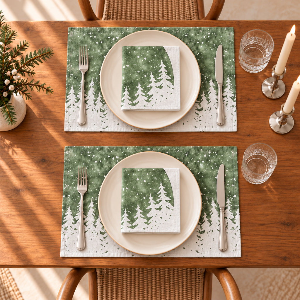 platzsets-mit-servietten-weihnachten-leinen-tannensilhouetten-angle