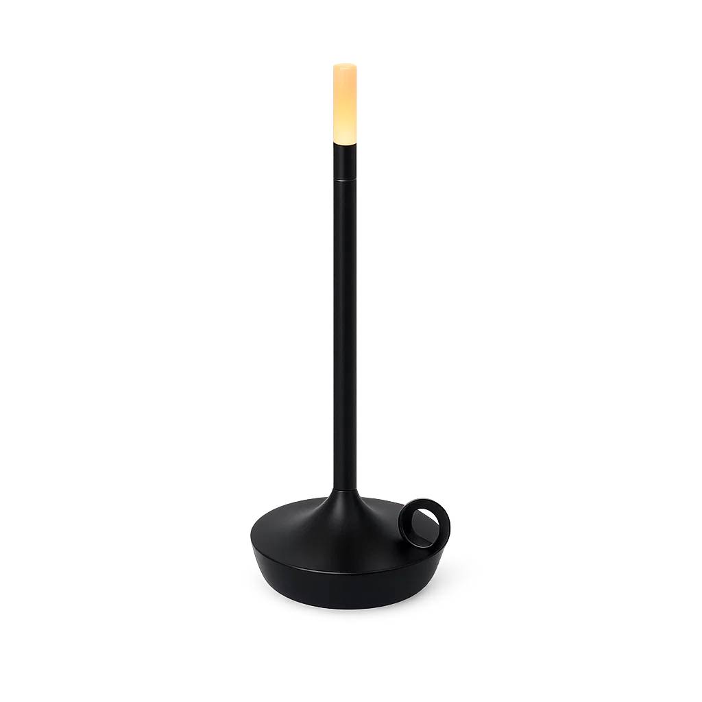 Kabellose Tischlampe Solin Schwarz